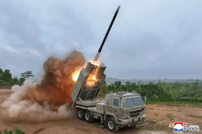 北韓進行武器系統試射。 朝中社/美聯社 北韓進行武器系統試射。 朝中社/美聯社
