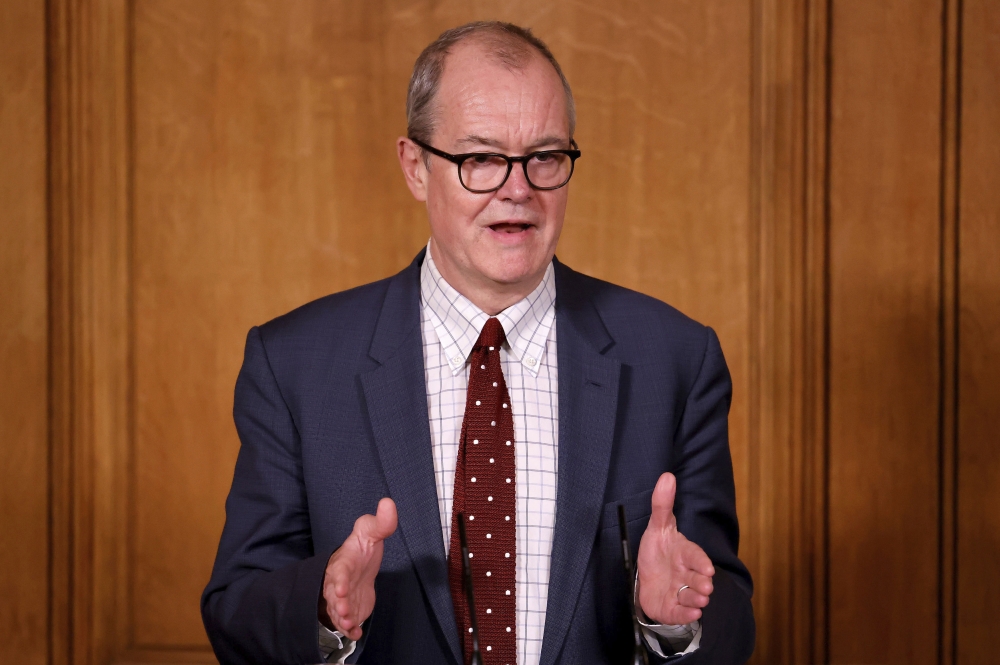 英國政府首席科學顧問帕特里克·瓦蘭斯。AP