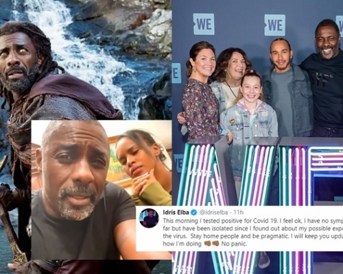 47歲英國男星艾迪斯艾巴周一證實確診新冠肺炎。