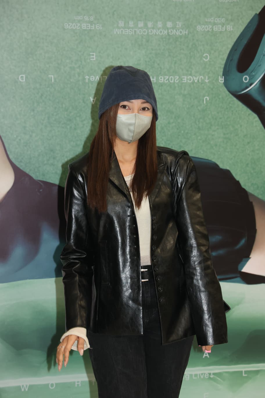 江海迦和未婚夫鄭子邦一起來到，但婉拒合照。