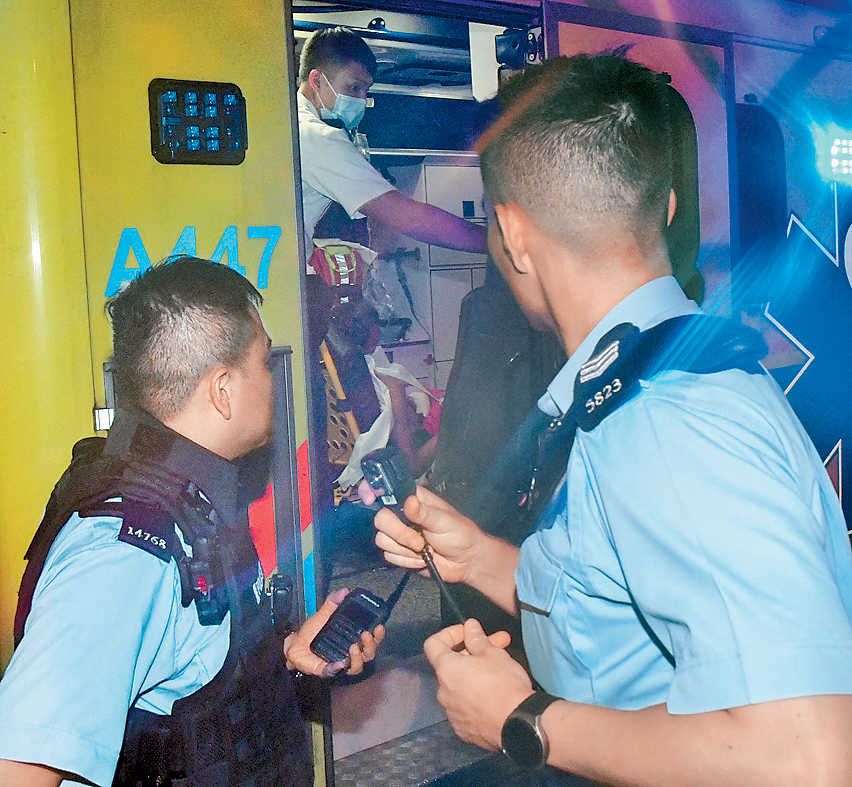 被告在通州街公園斬傷兩名露宿者。