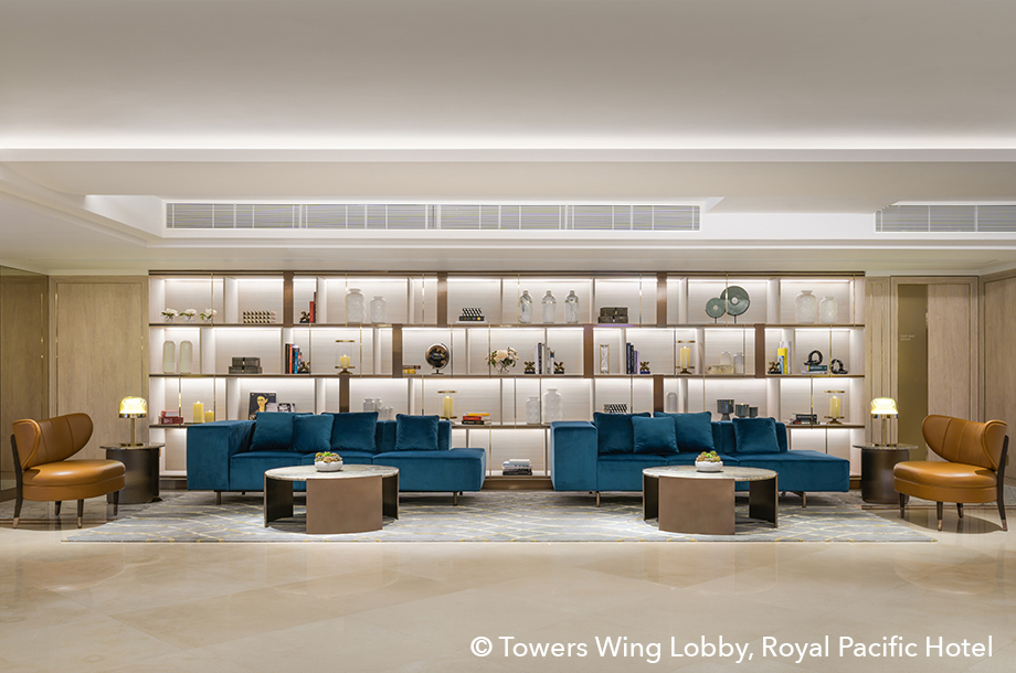 皇家太平洋酒店提供最優惠價格高達八五折及尊尚客房升級至超豪華客房等消費券禮遇。
