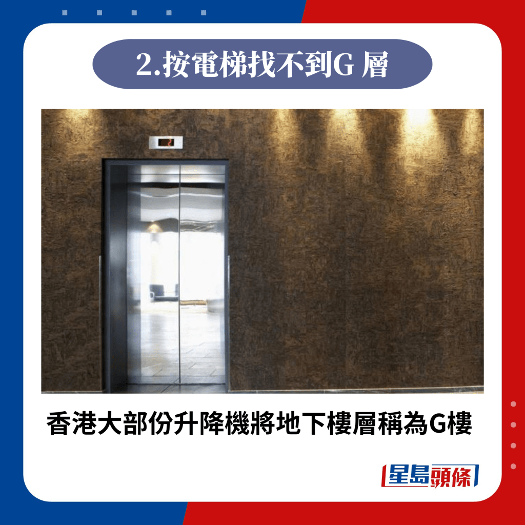 香港大部份升降機將地下樓層稱為G樓