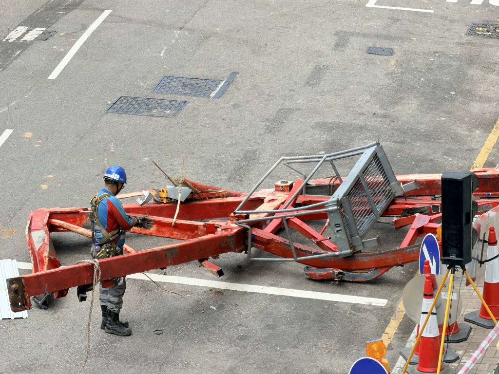 部分組件已拆除。梁國峰攝