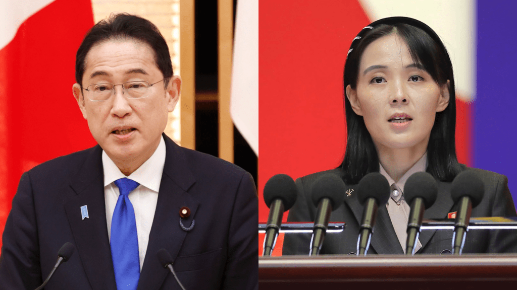 金正恩的胞妹金与正称收到岸田文雄有意和金正恩见面的提案。路透社   