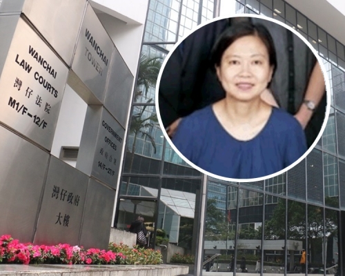 伍淑娟無就昨日暈倒原因作解釋。