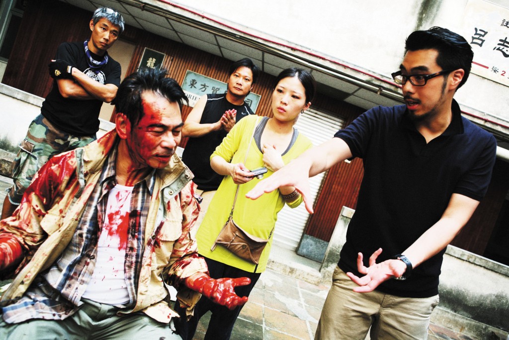 陈观泰（左）曾演出电影《杀人犯》。