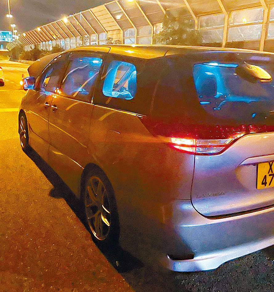 元朗發生非法禁錮案，涉事七人車被警方截獲。