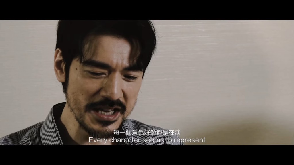 金城武在訪問中深入分析,認為戲中每個角色都代表了導演的一部分。 金城武在訪問中深入分析,認為戲中每個角色都代表了導演的一部分。