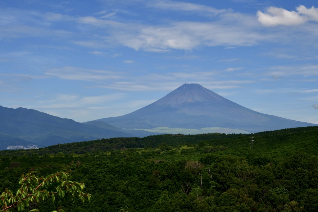 可以遠眺富士山景色。 記者梁柏琛三島直擊