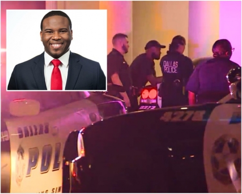 無辜被槍殺的男子叫基恩(小圖)。網圖