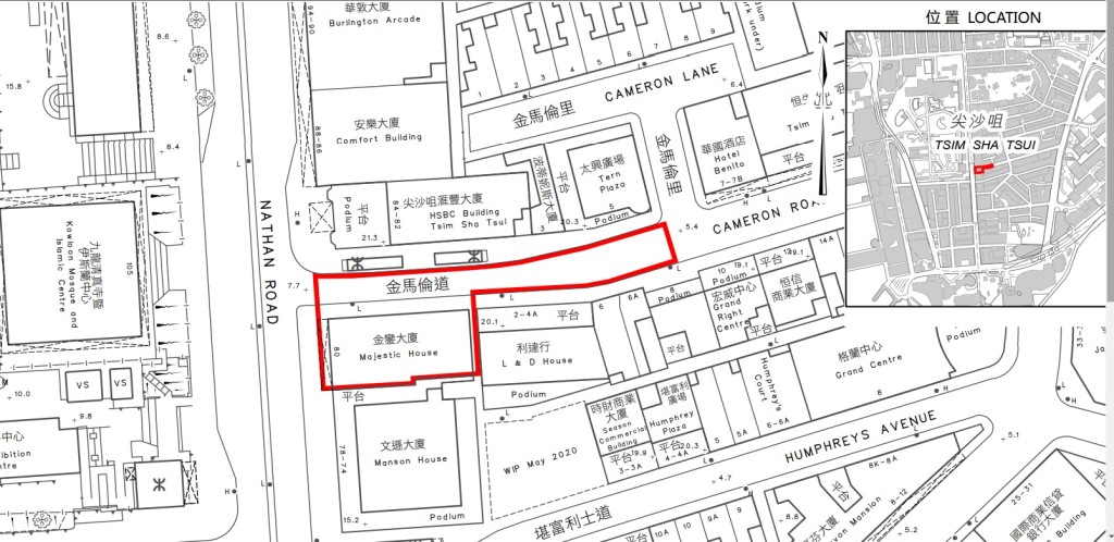 政府圍封尖沙嘴金鑾大廈強制檢測。政府新聞處圖片