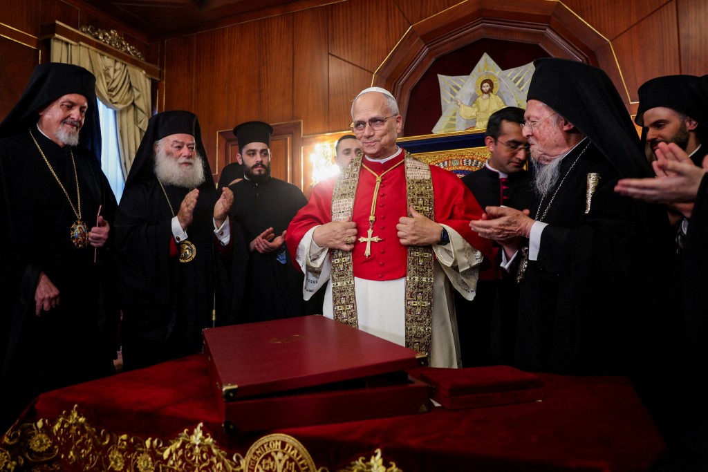 教宗良十四世到訪土耳其主持彌撒聖祭。路透社