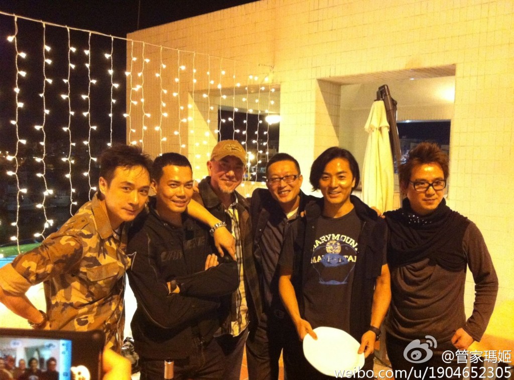 刘伟强（右三）曾执导《古惑仔》系列。