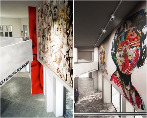 博物馆位于一座改建的住宅大楼内。