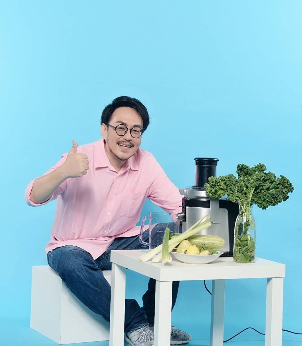 Gordon哥哥蕭徽勇2019年靠蔬果汁斷食法在60日內激減60磅。