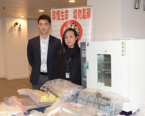 警方破獲近3年以來最大宗的可卡因製毒工場。