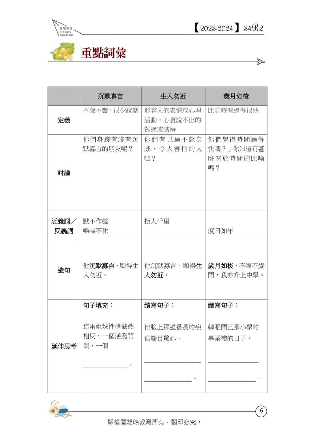 Miss Amy認為能親自製作詞語簿，對閱讀理解或作文也有益處。（圖片來源：受訪者提供）