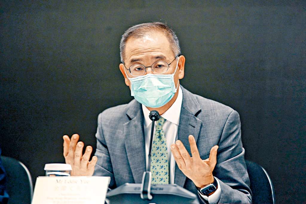 余偉文認為如果中概股回流本港掛牌,有利香港發展。