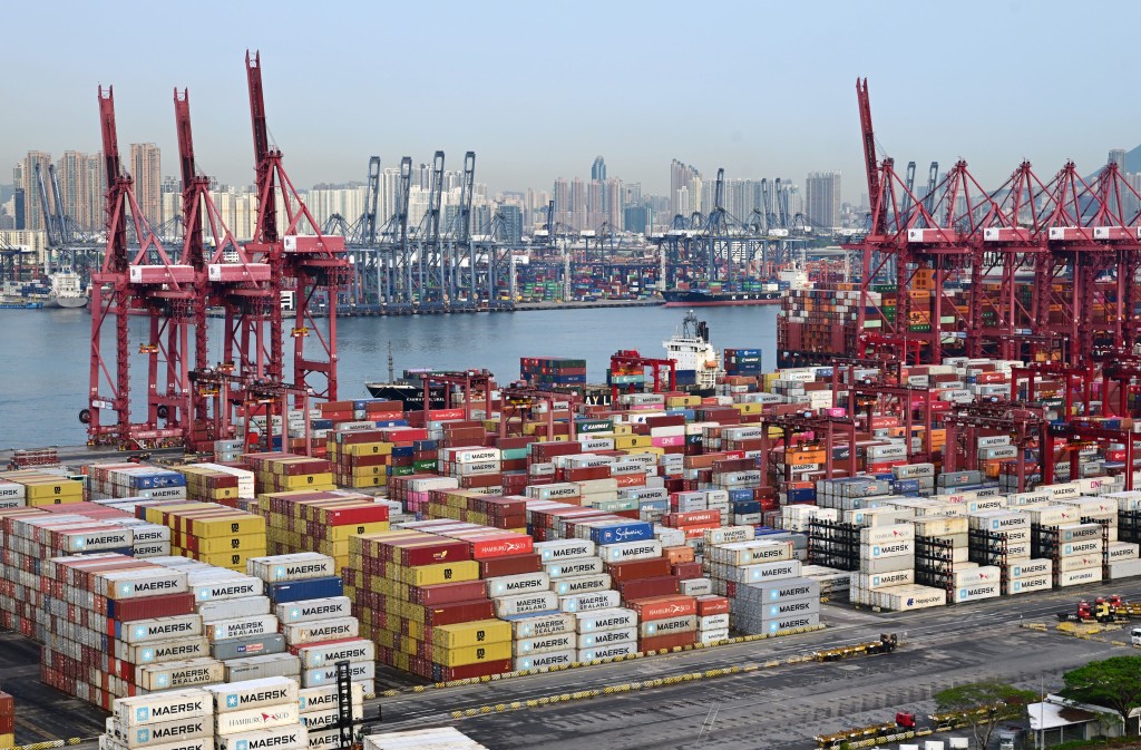 本港首季整體貨物出口隨着外部需求略為好轉而上升6.8%。資料圖片