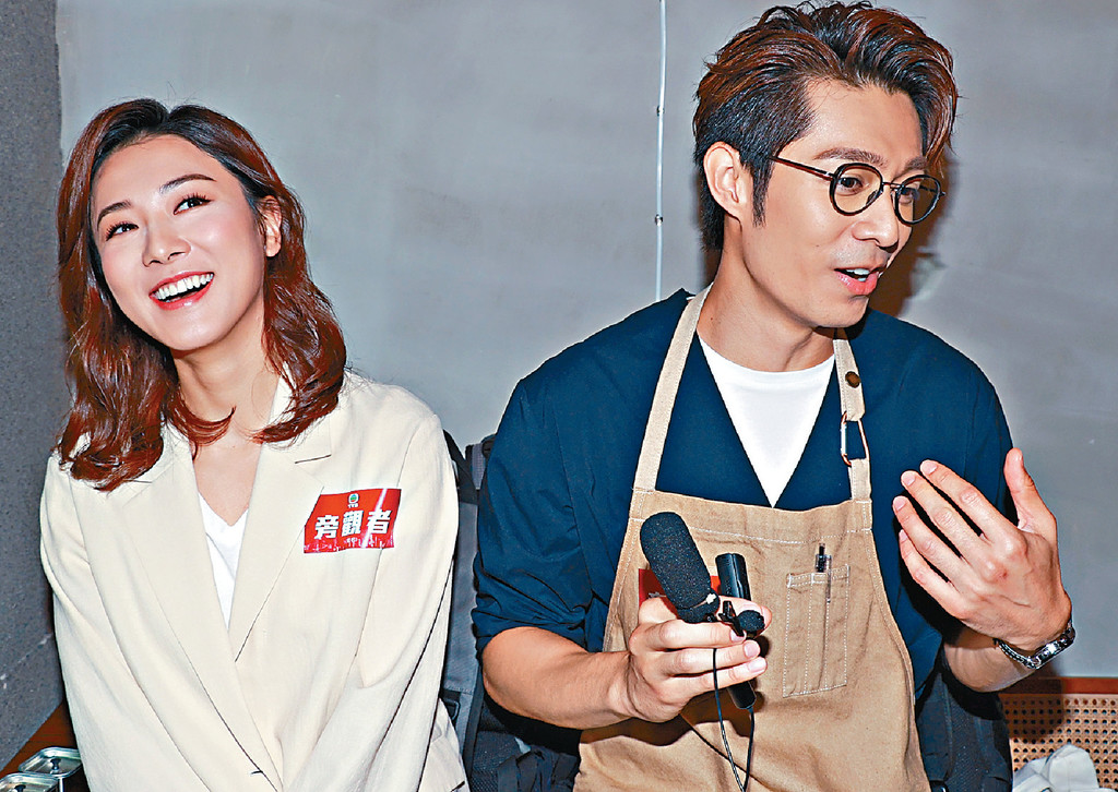 ■周柏豪和王敏奕暢談在劇內的關係。
