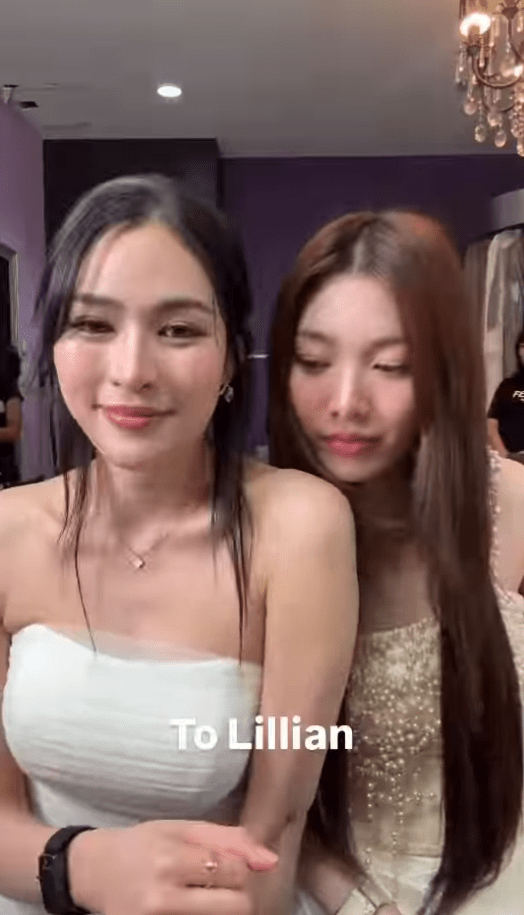 鄺玲玲與Orm拍片為施可瑩打氣，感動網民。（影片來源：LingOrm.HongKong FanBase）