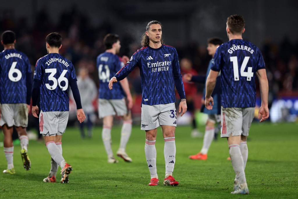 近6輪英超，阿仙奴已失了6分。路透社