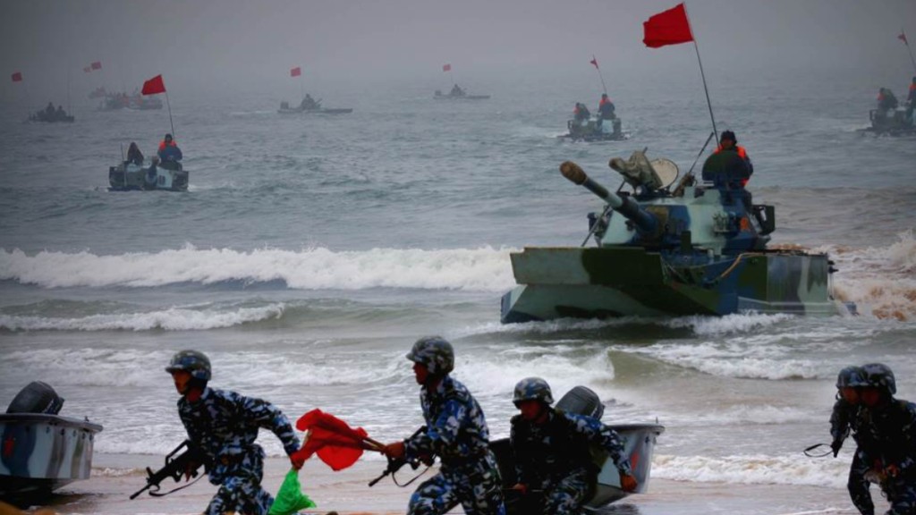 兩岸關係緊張，外交關注大陸台灣一旦交戰的形勢。