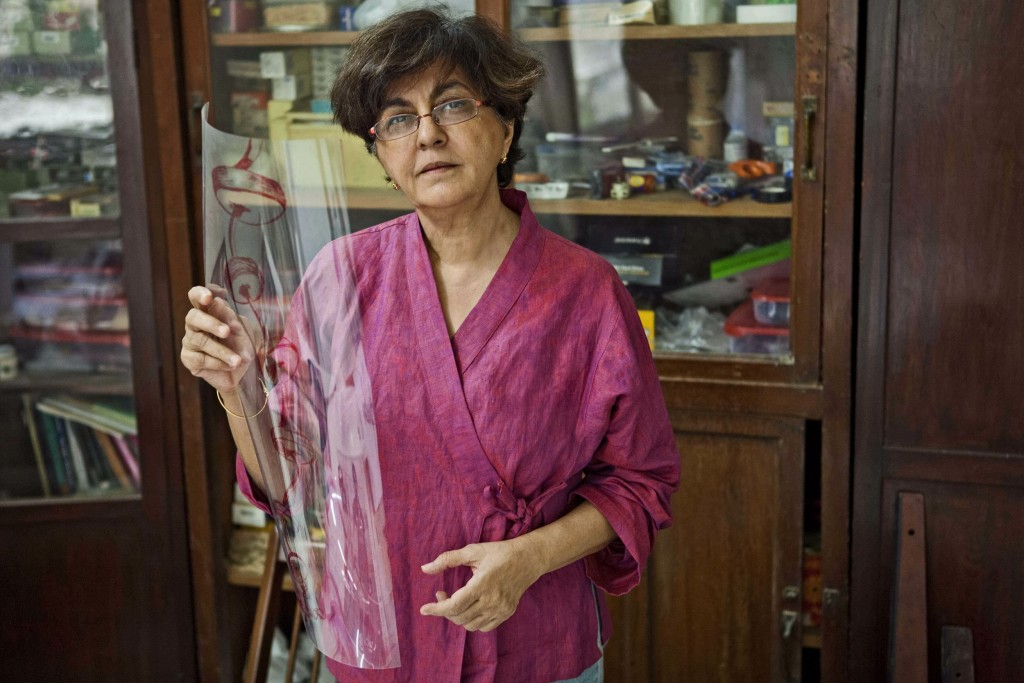 馬拉尼在印度的成長經歷，成為她創作的主題。（圖片由藝術家提供，攝影：Johan Pijnappel）