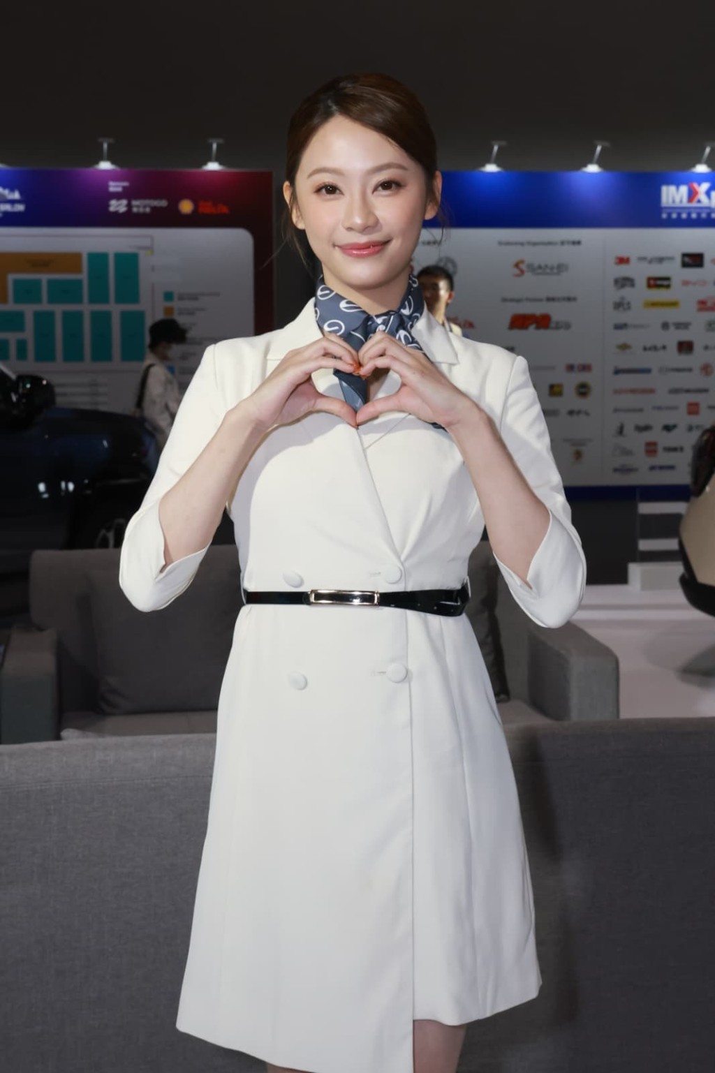 葉蒨文到機場博覽館出席汽車展活動。 葉蒨文到機場博覽館出席汽車展活動。