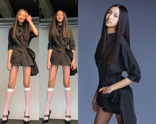14歲的Ella這長腿太驚人。（ig圖片）