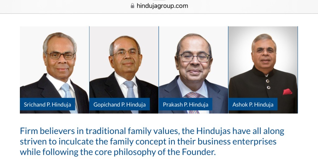 普拉卡什（Prakash Hinduja）是欣杜賈集團網站重點介紹家族成員之一。