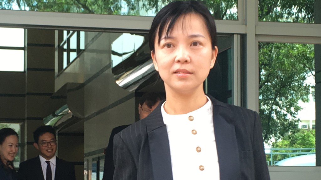 前《苹果日报》副社长陈沛敏出庭作供。资料图片
