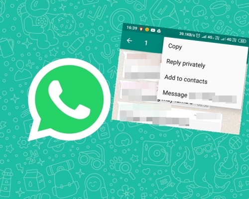 WhatsApp推新功能,群組內可「私回」朋友。網上圖片