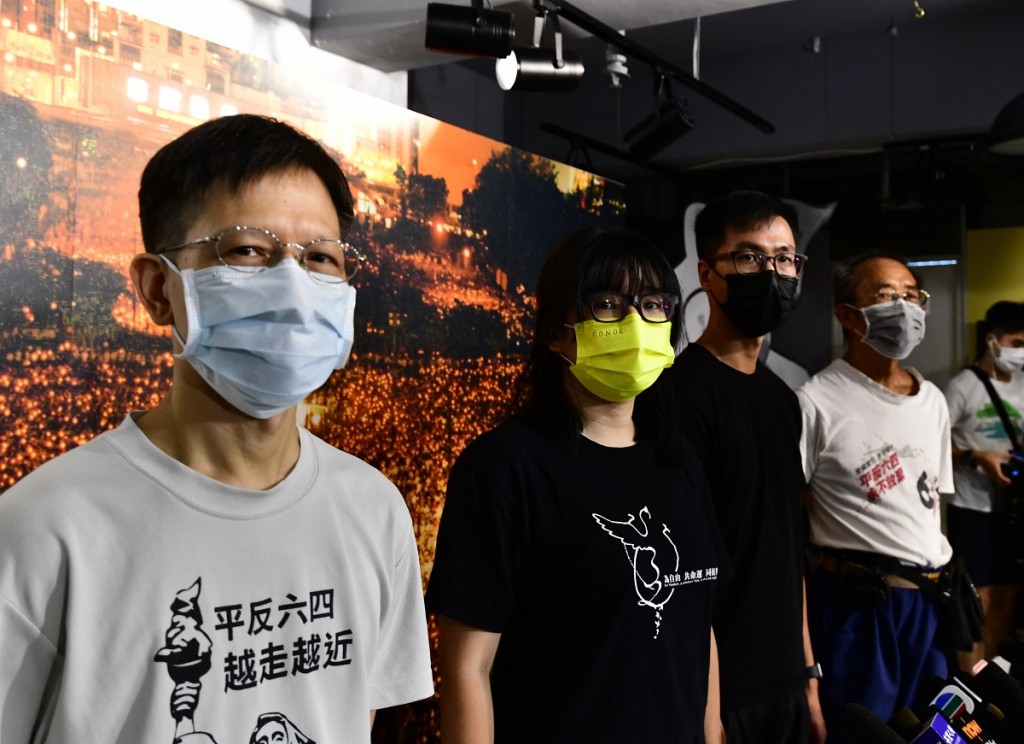 支聯會記者會上否認為「外國代理人」。