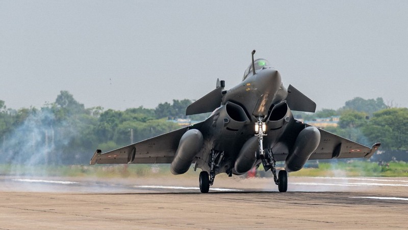 印度空軍的陣風戰機。美聯社