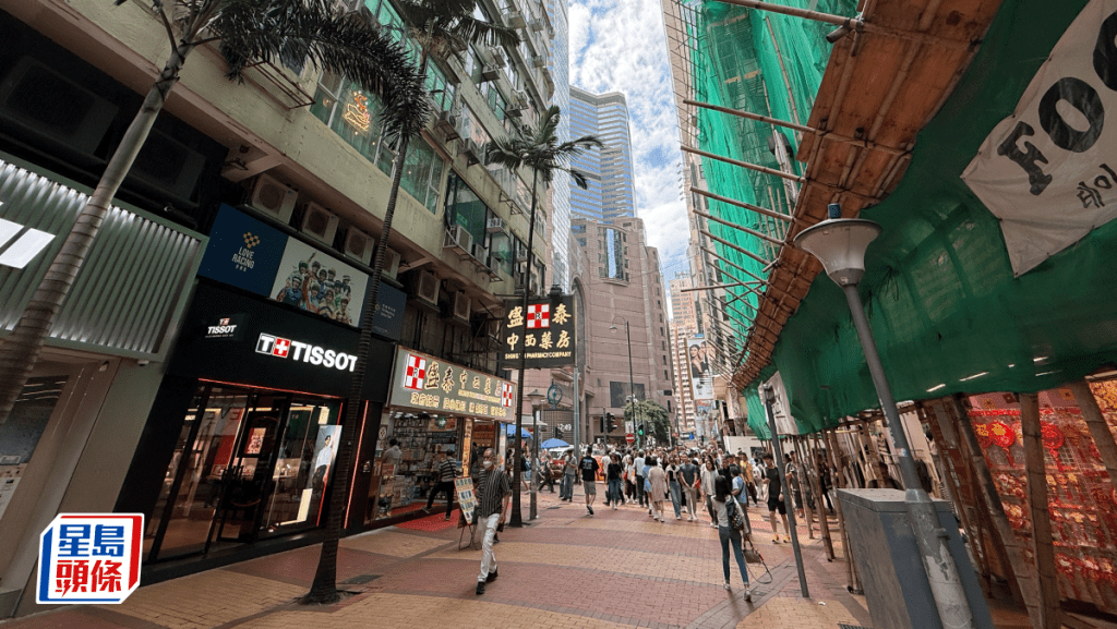 銅鑼灣舖位空置率6.33% 中原稱按月升0.26%