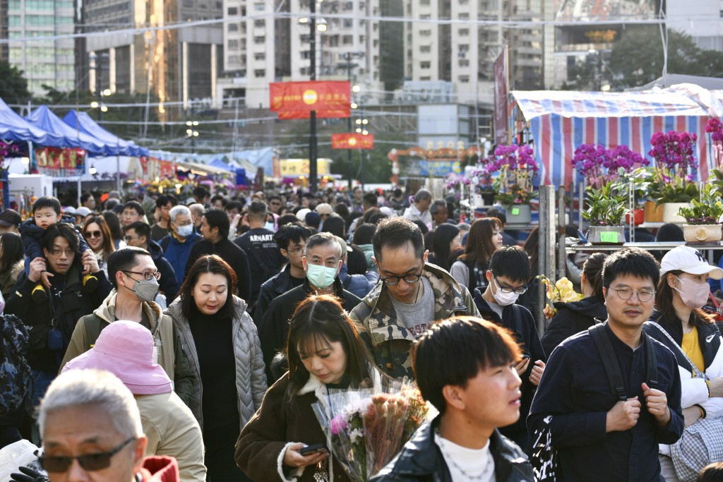 維多利亞公園年宵市場。資料圖片 維多利亞公園年宵市場。資料圖片