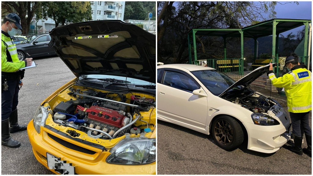 警方行動揭發16車被非法改裝。