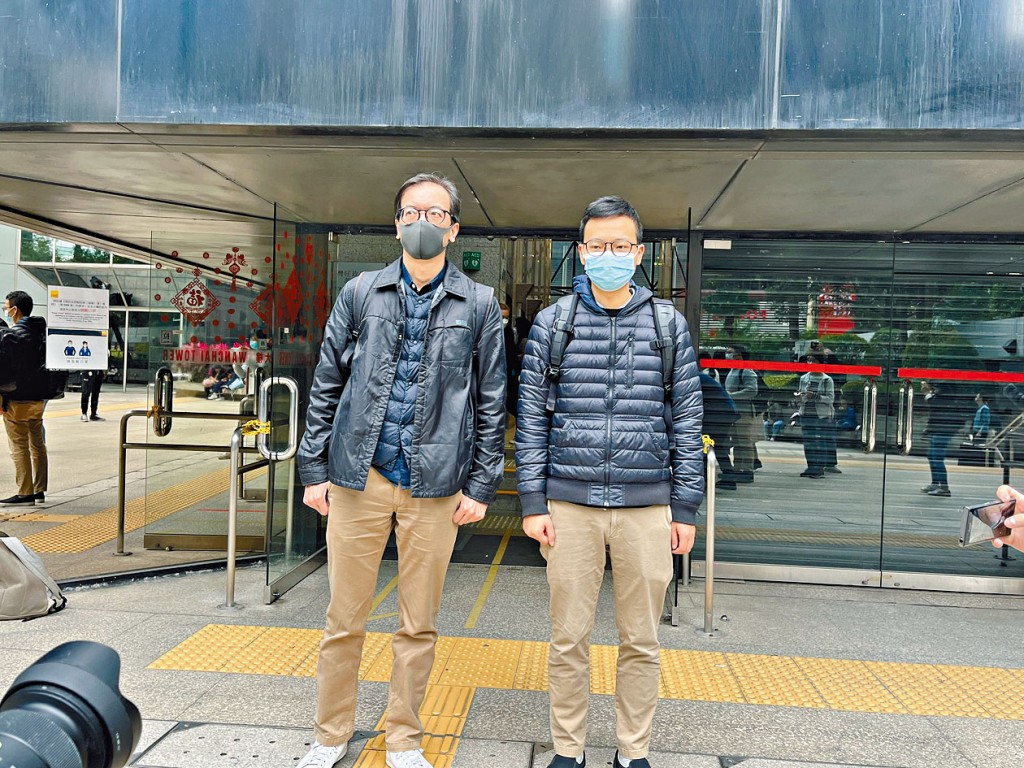 林紹桐（右）、鍾沛權（左）被裁定表證成立。