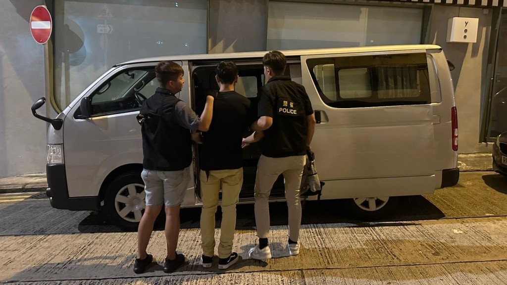 警方拘捕一名22歲男子。警方提供