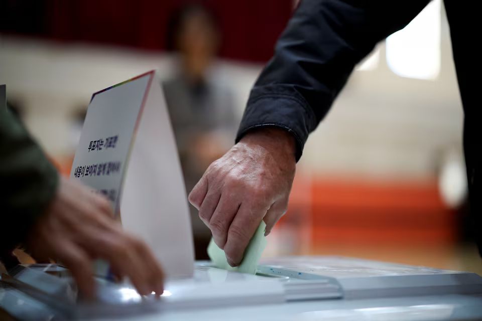 今次南韩国会选举，被视为对总统尹锡悦施政表现的「期中考」。 路透社