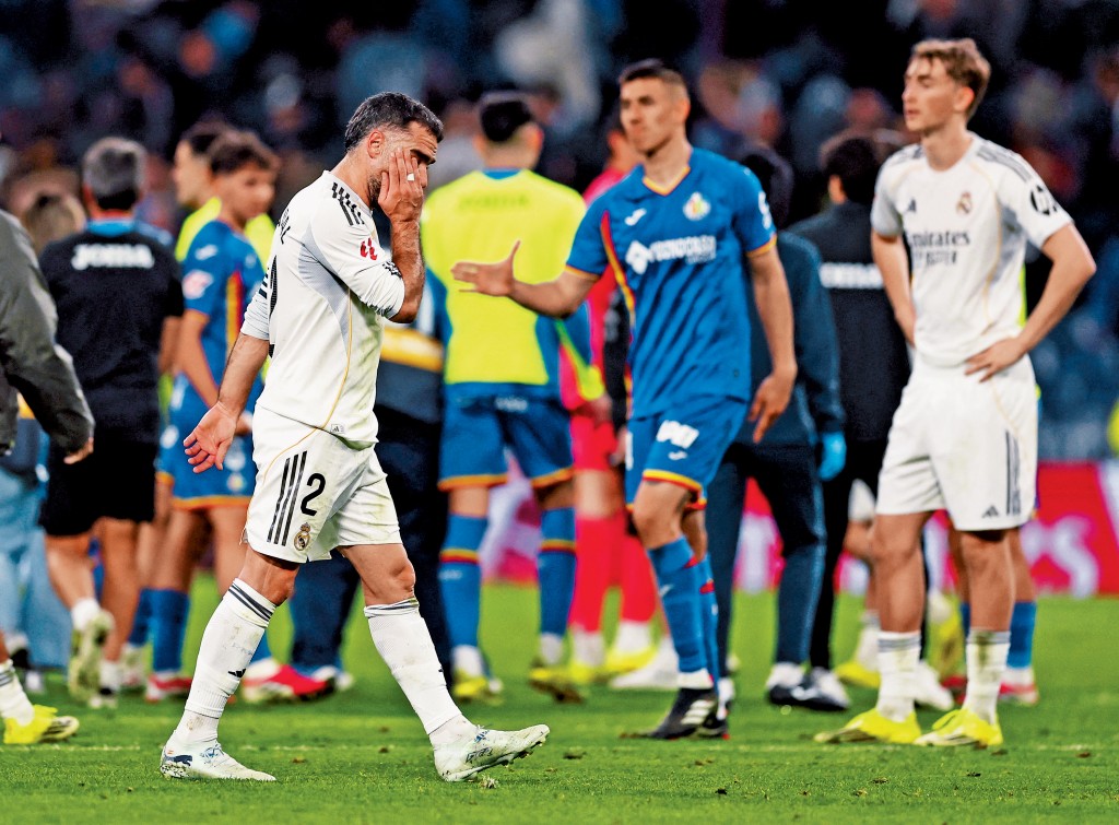 皇馬西甲兩連敗，球員十分失望。