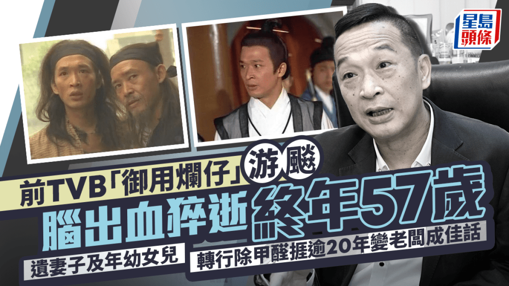 前TVB「御用爛仔」游飈猝逝終年57歲 好友黃文標叫救護車 送院前已呈半昏迷狀態