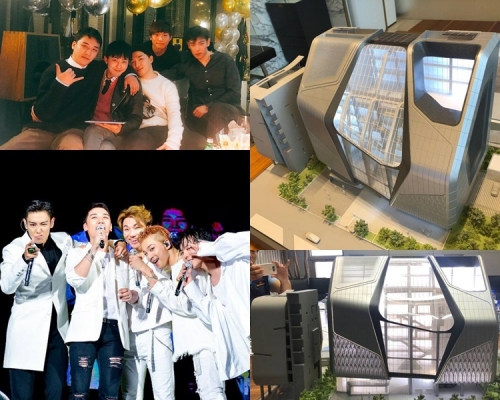 Bigbang全團退伍後，新大樓應已蓋好並運作了。