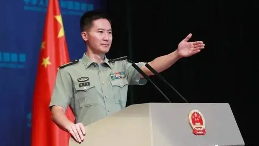 東部戰區新聞發言人施毅陸軍大校。資料圖片