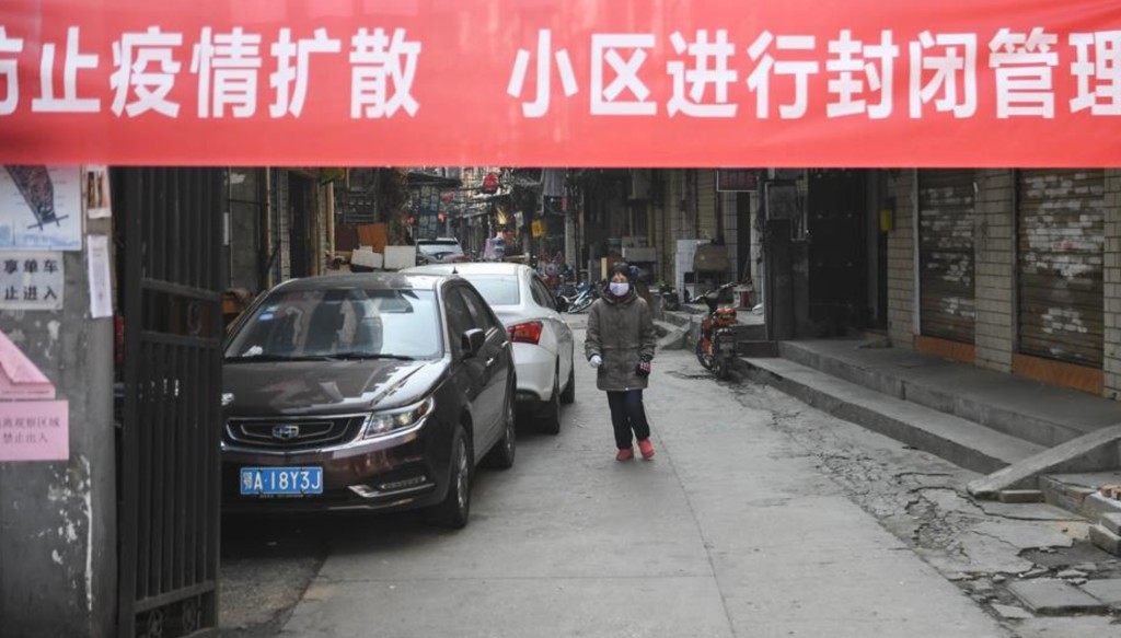 新冠肺炎爆發期間，全國各地實施停工停市停課。