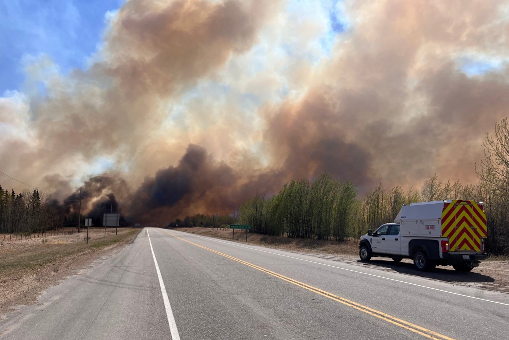 艾伯塔省目前共有103處山火。路透社