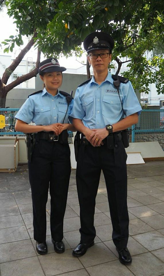 堅哥亦曾扮過警察。警訊堅哥 吳良榮FB