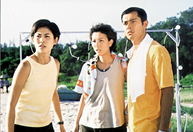 古天樂（右）與宣萱（左）曾合拍TVB劇《寵物情緣》。